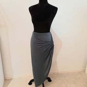 Grey assymetrical skirt
